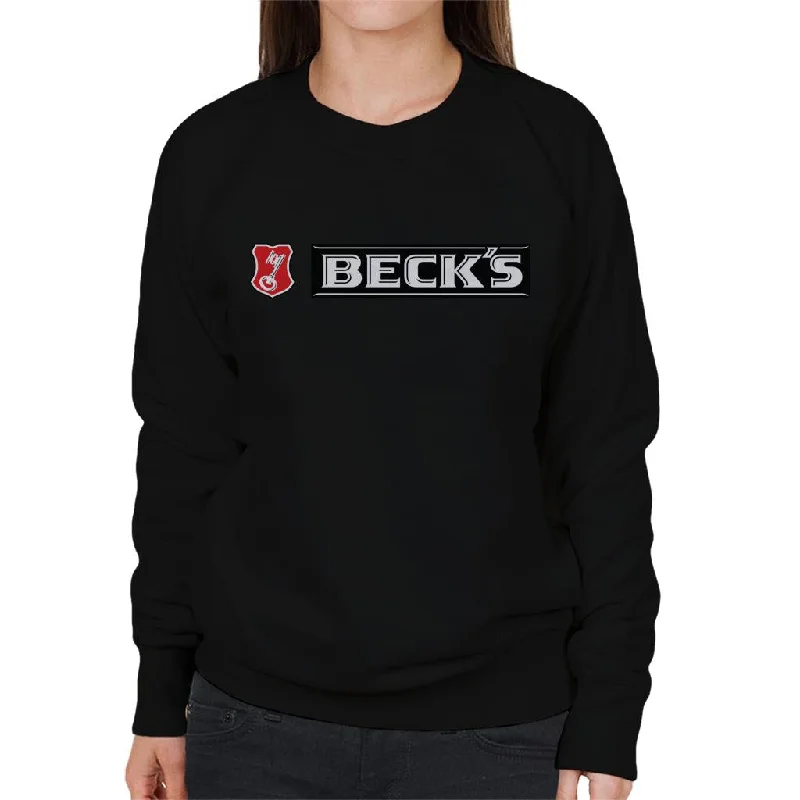 zip-up hoodie for gymsleek gym hoodieBeck's Key Logo Women's Sweatshirt