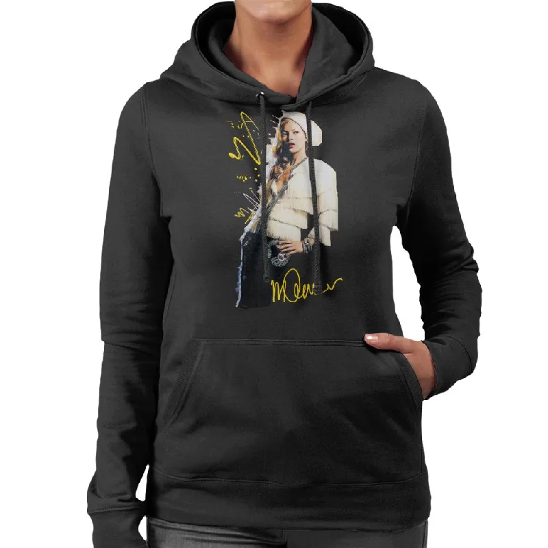 versatile hoodieversatile gym hoodieSidney Maurer Original Portrait Of Supermodel Kate Moss Women's Hooded Sweatshirt