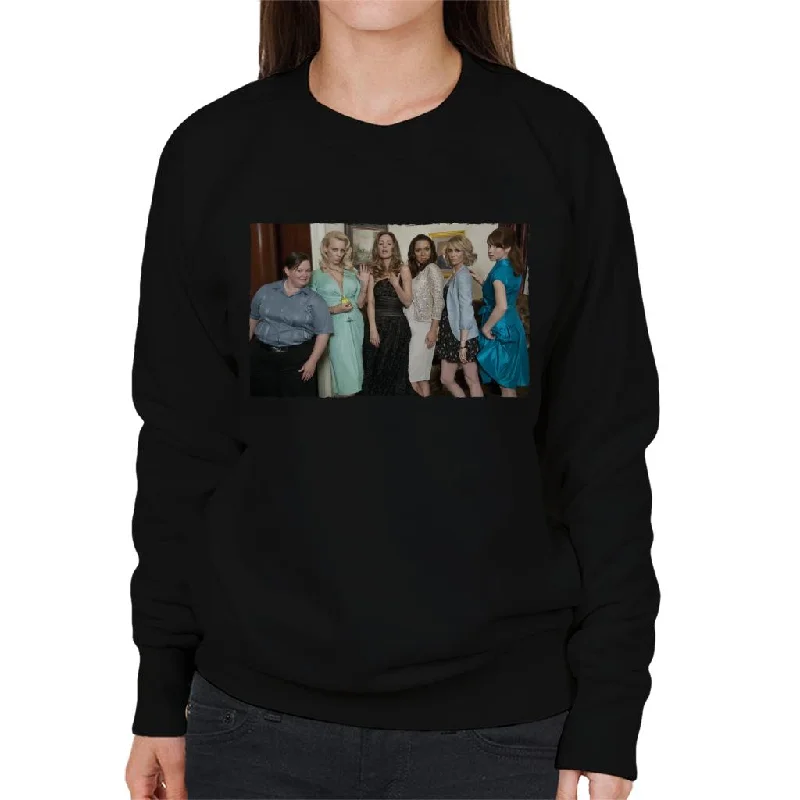 sleek hoodiesleek workout sweatshirtBridesmaids Cast Photo Women's Sweatshirt