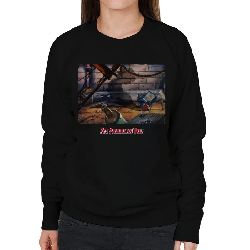 stylish hoodiesoft gym hoodieAn American Tail Fievels Shadow Women's Sweatshirt