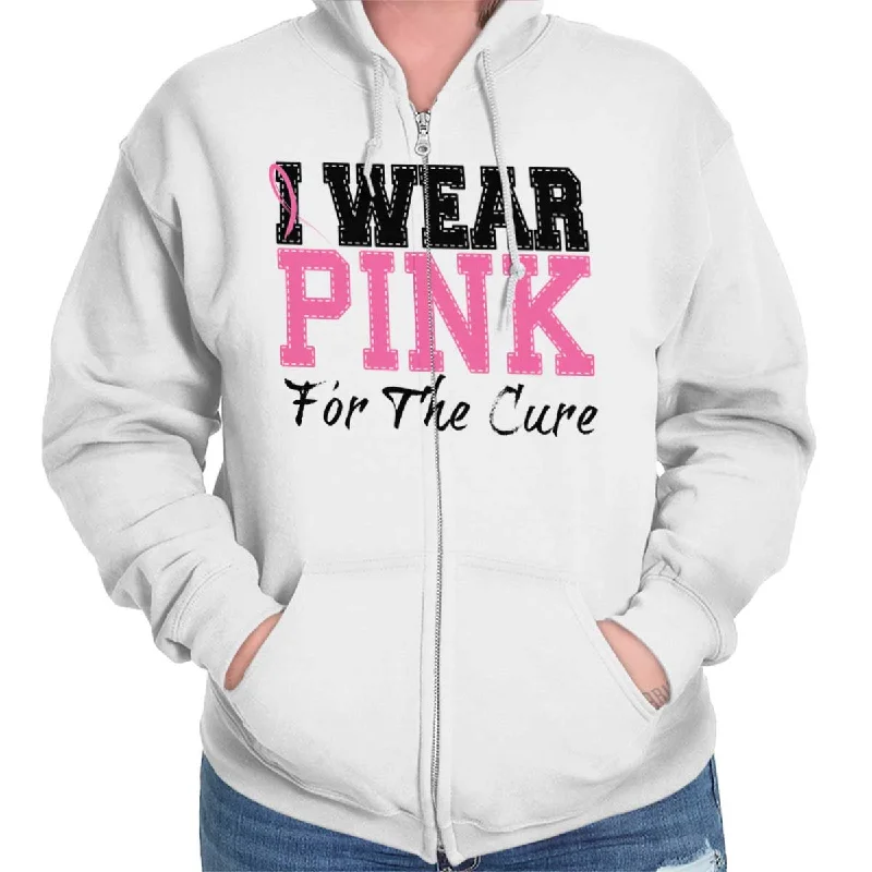 warm hoodieBreast Cancer Awareness Zip Hoodie