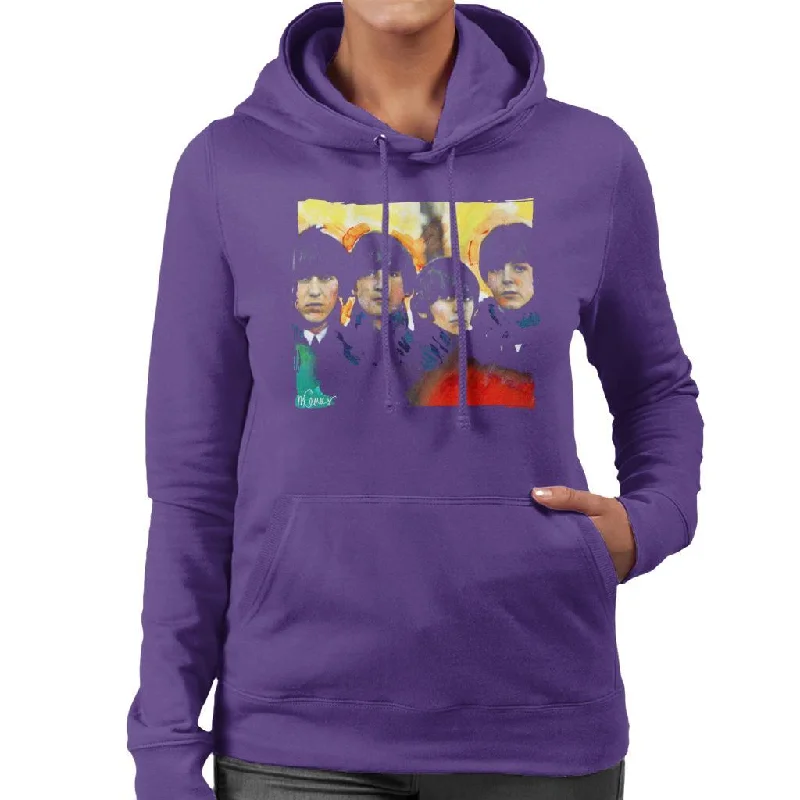 premium hoodierelaxed fit sports hoodieSidney Maurer Original Portrait Of The Beatles Bowl Cuts Women's Hooded Sweatshirt