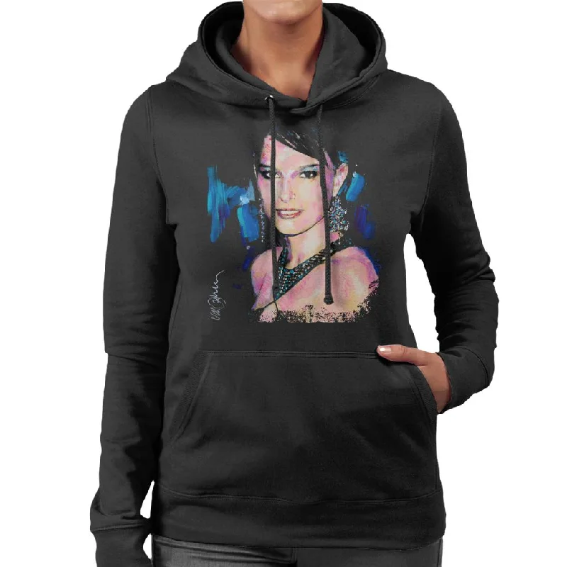 high-quality hoodieperformance gym sweatshirtSidney Maurer Original Portrait Of Natalie Portman Women's Hooded Sweatshirt