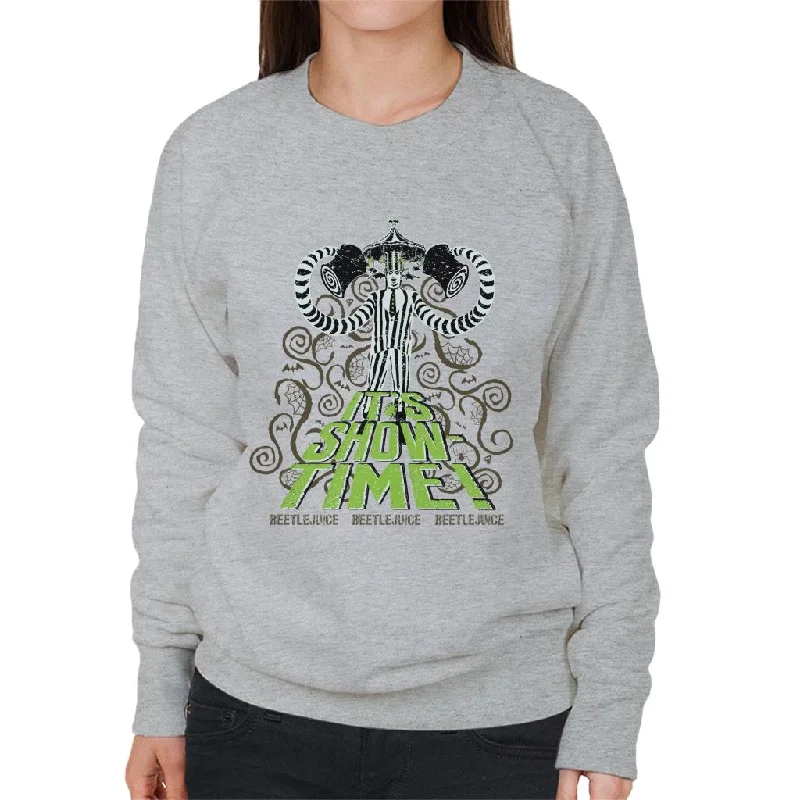 stylish hoodie for womenperformance hoodie for gymBeetlejuice It's Show Time Women's Sweatshirt