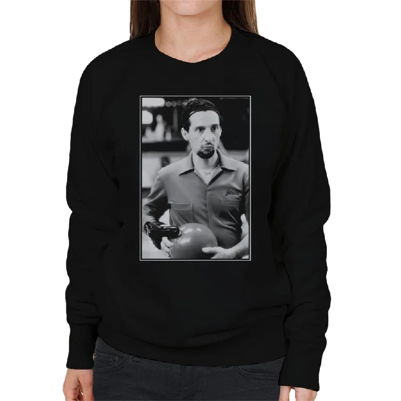 versatile hoodiehigh-quality athletic sweatshirtThe Big Lebowski Jesus Bowling Greyscale Women's Sweatshirt