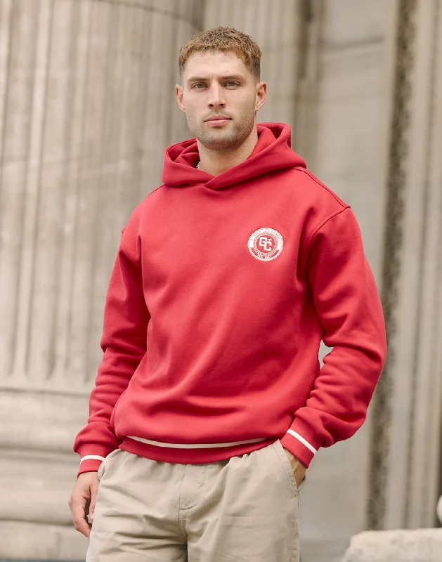 sleek hoodieVarsity Hoodie in Crimson Red