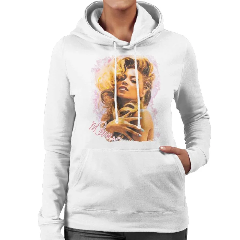 high-quality hoodiehigh-end athletic hoodieSidney Maurer Original Portrait Of Singer Beyonce Shiny Nails Women's Hooded Sweatshirt